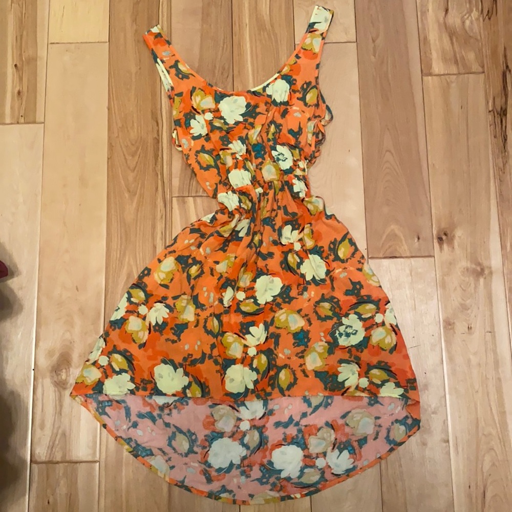 kirra Floral Hi-Low Tank Dress Size M